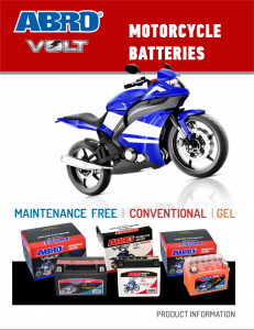 ABROVolt Motorcycle Batteries Catalog