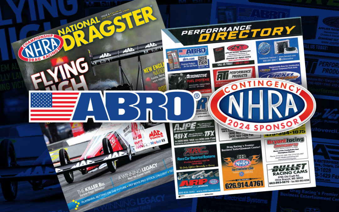 ABRO® Partnering with NHRA Contingency Program