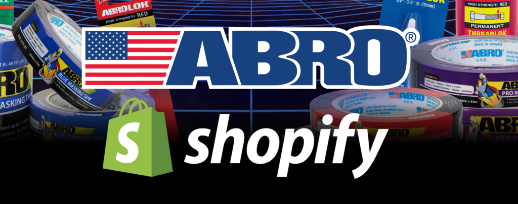 ABRO and Shopify Logos