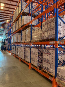 ABRO Panama warehouse rack with pallets of boxes