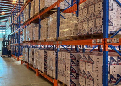 ABRO Panama warehouse rack with pallets of boxes