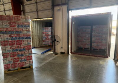 pallets being loaded for shipping