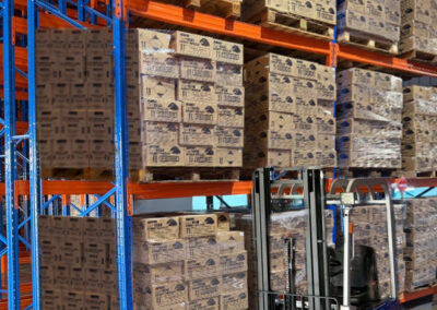 New ABRO Panama racks full of pallets