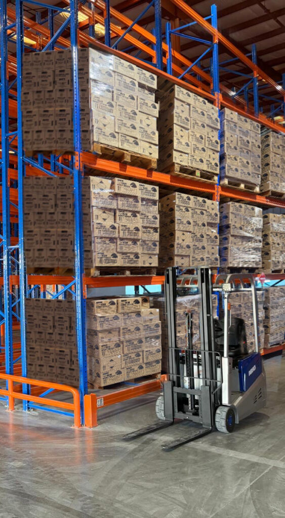 New ABRO Panama racks full of pallets