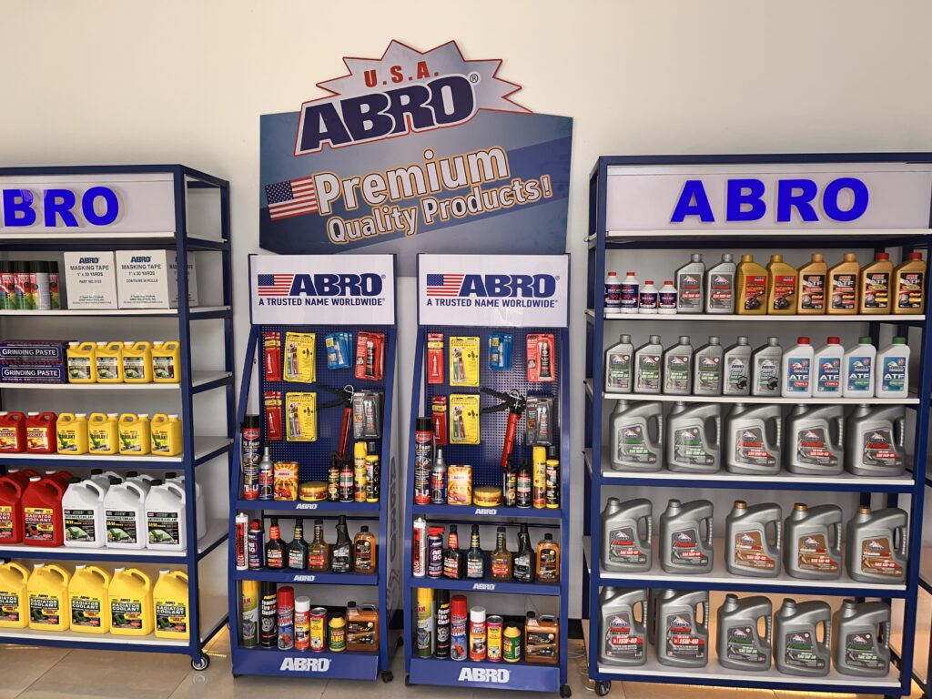 ABRO Brand Standing Displays